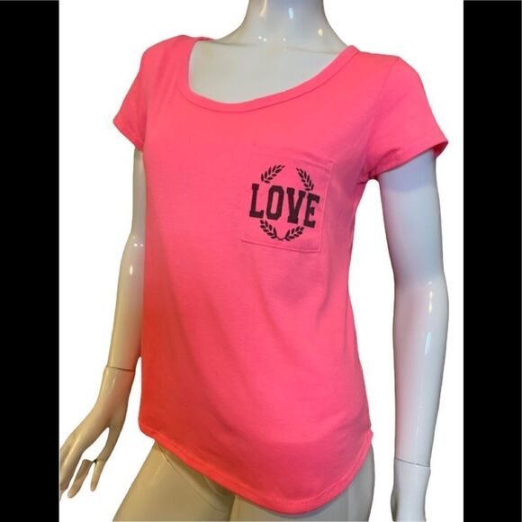 Free Kisses Graphic Love Short Sleeve Tee Medium - Picture 5 of 16